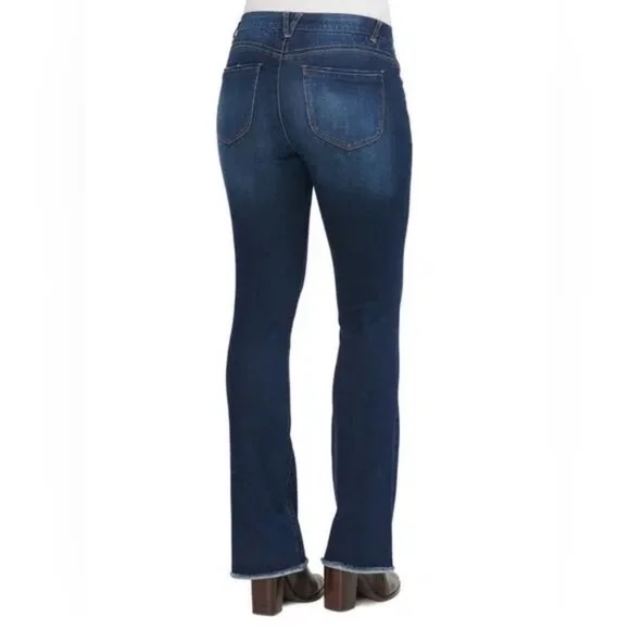 NWT Democracy Ab Technology High Rise Itty Bitty Boot Jeans Indigo Dark Wash 14W - Picture 3 of 14